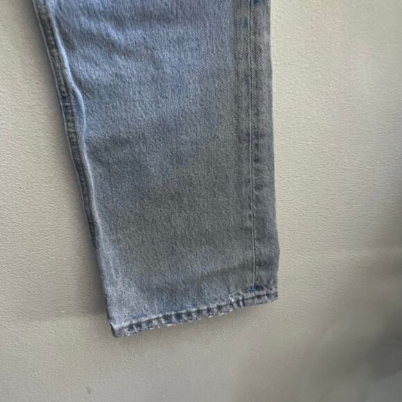 AGOLDE High Rise Straight Leg Blue Jeans Women's 25  Light Wash Distressed - Picture 8 of 13